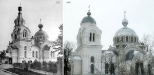 Воскресенская церковь с.Бонячек 1912 Свято-Воскресенская Белая церковь г. Вичуги 2008
