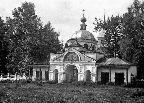 Георгиевский храм в селе Каликино 1948 г. Из архива И.Н. Голубевой