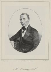 Portrait of Mikhail Ivanovich Kastorsky engraving