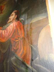 Мироточение фрески «Моление о Чаше» в Никольском храме с. Саметь