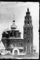 Церковь Иоанна Предтечи в Толчковой слободе Которосльная набережная. Фото до 1917 год